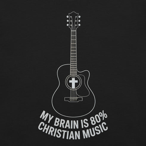 My Brain is 80% Christian Bible Verse Music Christian Bible Verse T-Shirt